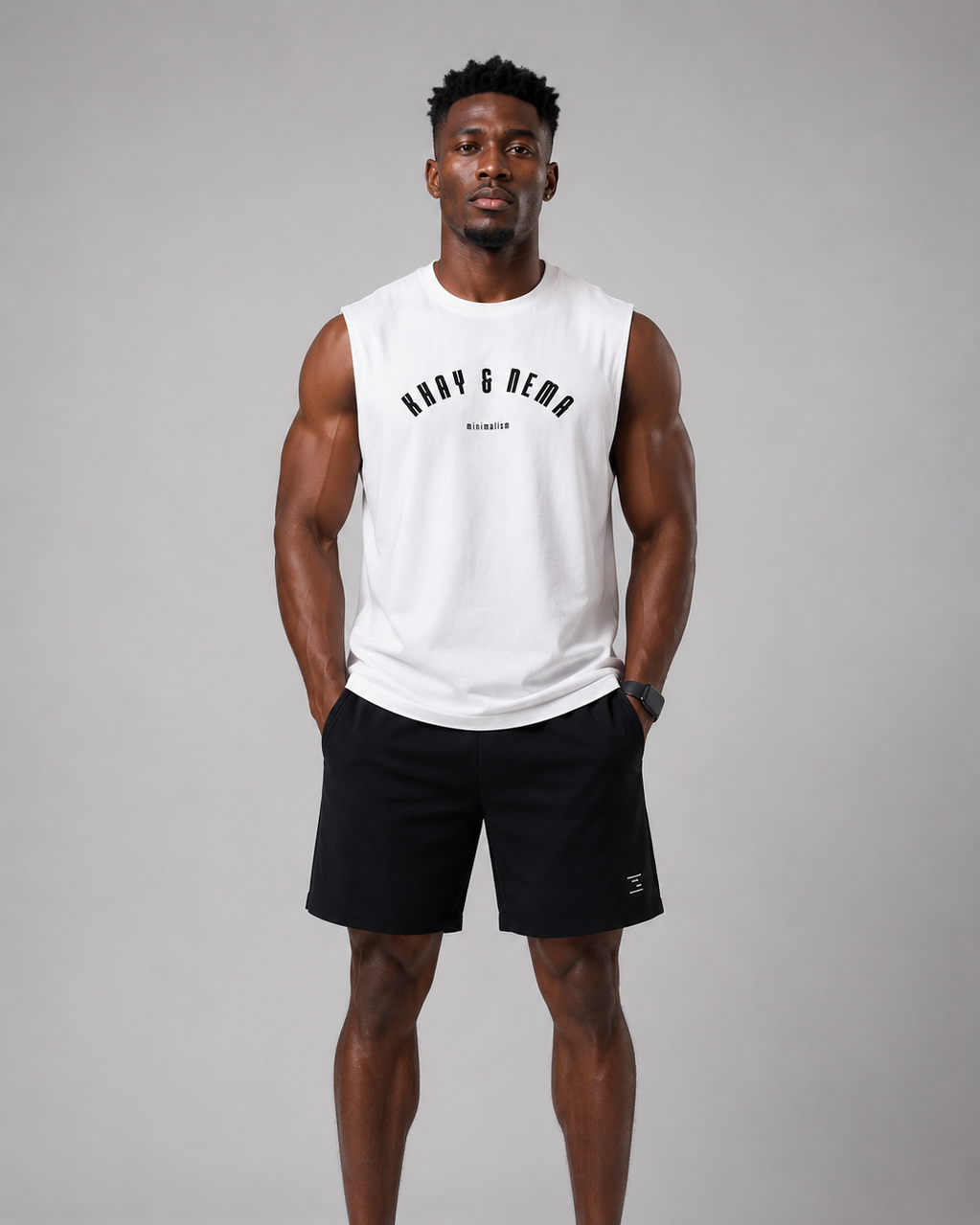 KHAYNEMA Minimalism Oversized Tank — White