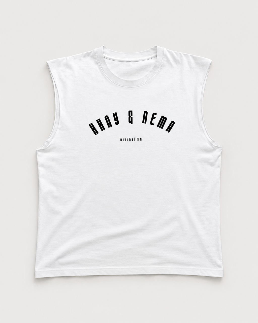 KHAYNEMA Minimalism Oversized Tank — White
