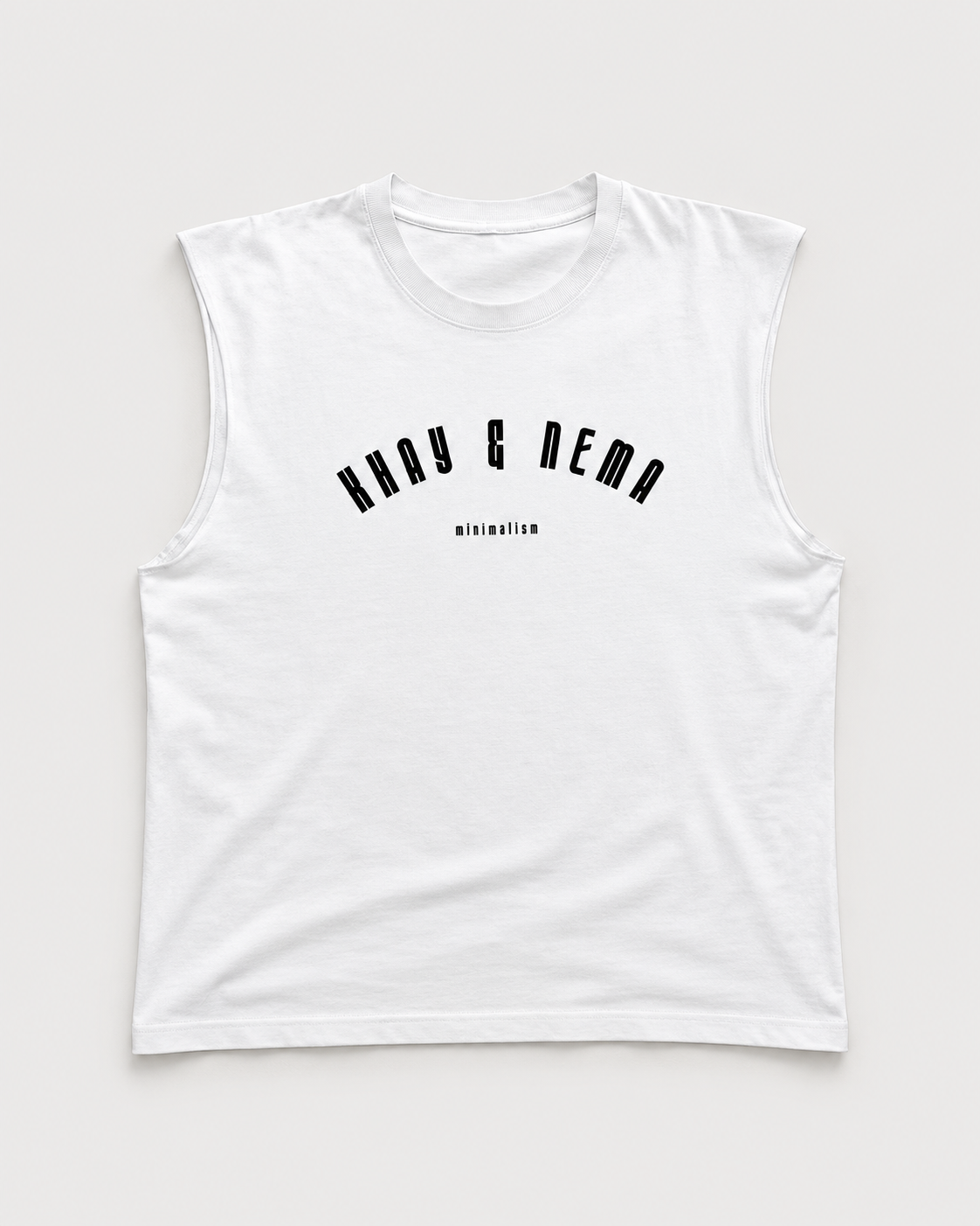 KHAYNEMA Minimalism Oversized Tank — White